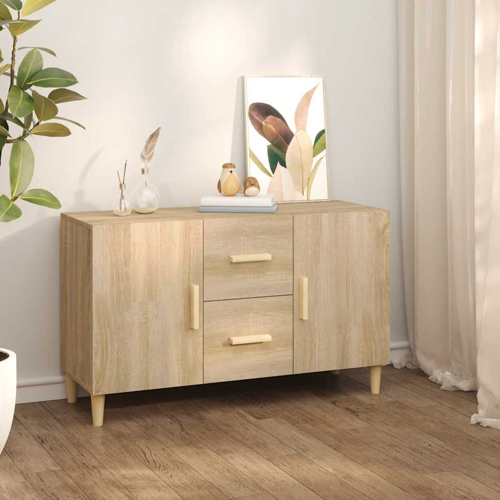 skænk 100x36x60 cm konstrueret træ sonoma-eg