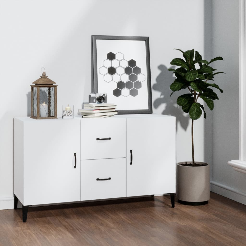 skænk 100x36x60 cm konstrueret træ hvid