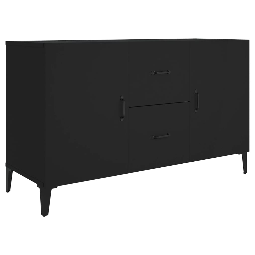 skænk 100x36x60 cm konstrueret træ sort