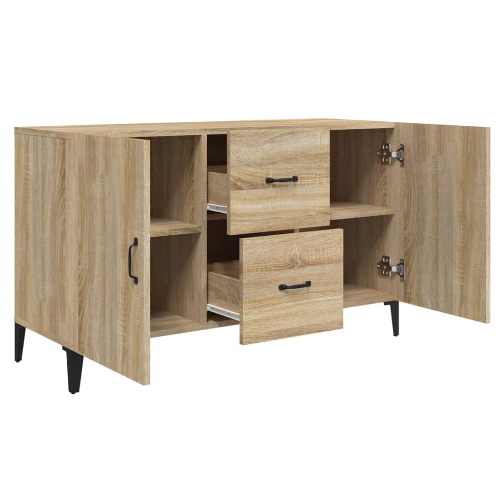 skænk 100x36x60 cm konstrueret træ sonoma-eg