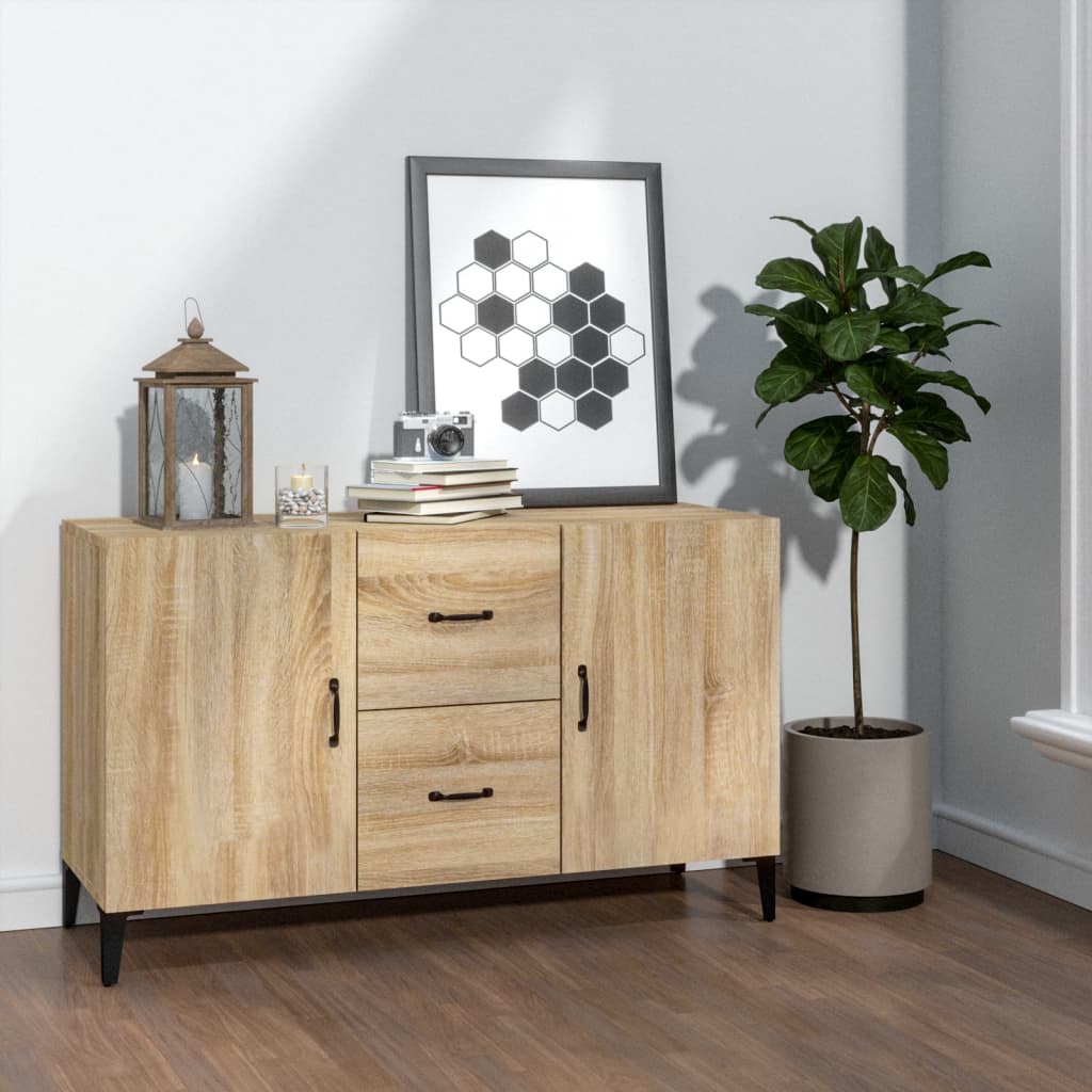 skænk 100x36x60 cm konstrueret træ sonoma-eg