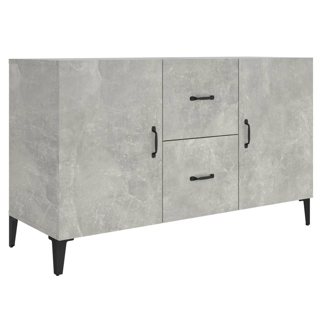 skænk 100x36x60 cm konstrueret træ betongrå