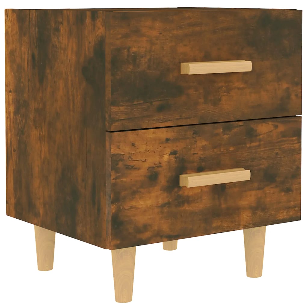 sengebord 40x35x47,5 cm røget egetræsfarve
