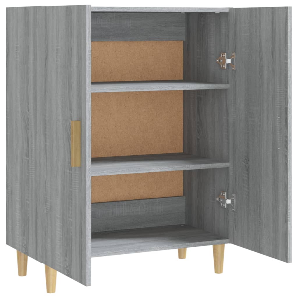 skænk 70x34x90 cm konstrueret træ grå sonoma-eg