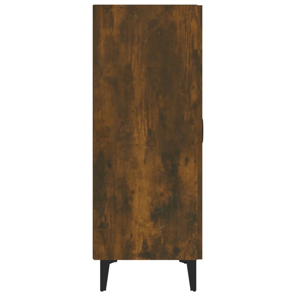 skænk 70x34x90 cm konstrueret træ røget egetræsfarve