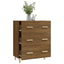 skænk 70x34x90 cm konstrueret træ brun egetræsfarve