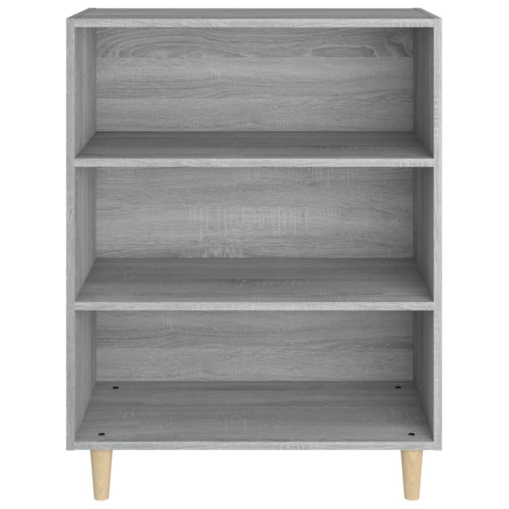 skænk 69,5x32,5x90 cm konstrueret træ grå sonoma-eg
