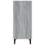 skab 90x34x80 cm konstrueret træ grå sonoma-eg