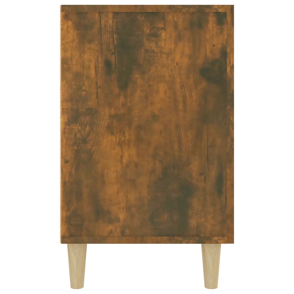 skænk 100x36x60 cm konstrueret træ røget egetræsfarve