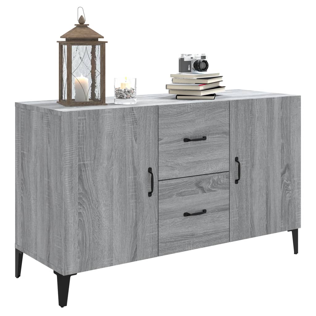 skænk 100x36x60 cm konstrueret træ grå sonoma-eg