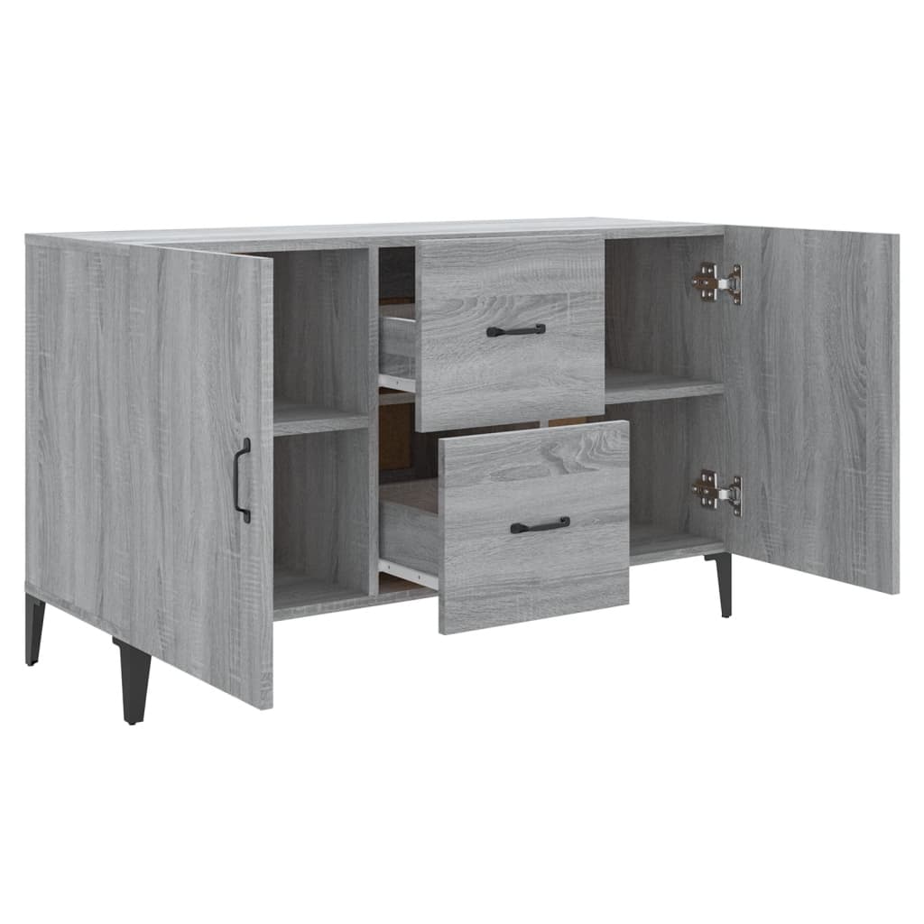 skænk 100x36x60 cm konstrueret træ grå sonoma-eg