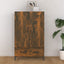 skab 70x31x115 cm konstrueret træ røget egetræsfarve