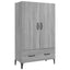 skab 70x31x115 cm konstrueret træ grå sonoma-eg