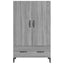 skab 70x31x115 cm konstrueret træ grå sonoma-eg