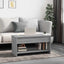 sofabord 102x50x52,5 cm konstrueret træ grå sonoma-eg