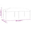 foldbart festtelt 3x6 m sort