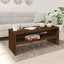 sofabord 100x40x40 cm konstrueret træ brun egetræsfarve