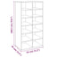 skoreol 54x34x100,5 cm konstrueret træ røget sonoma-eg