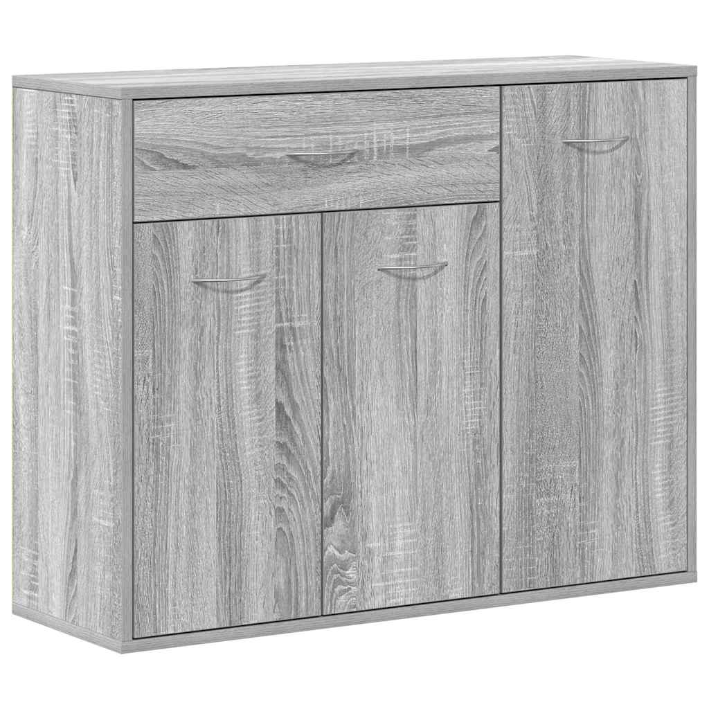 skænk 88x30x70 cm konstrueret træ grå sonoma-eg