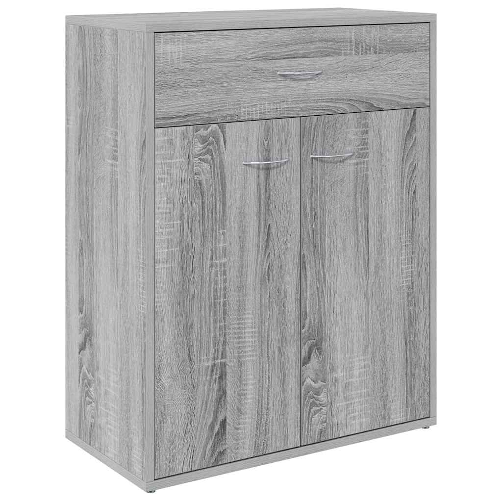 skænk 60x30x75 cm konstrueret træ grå sonoma-eg