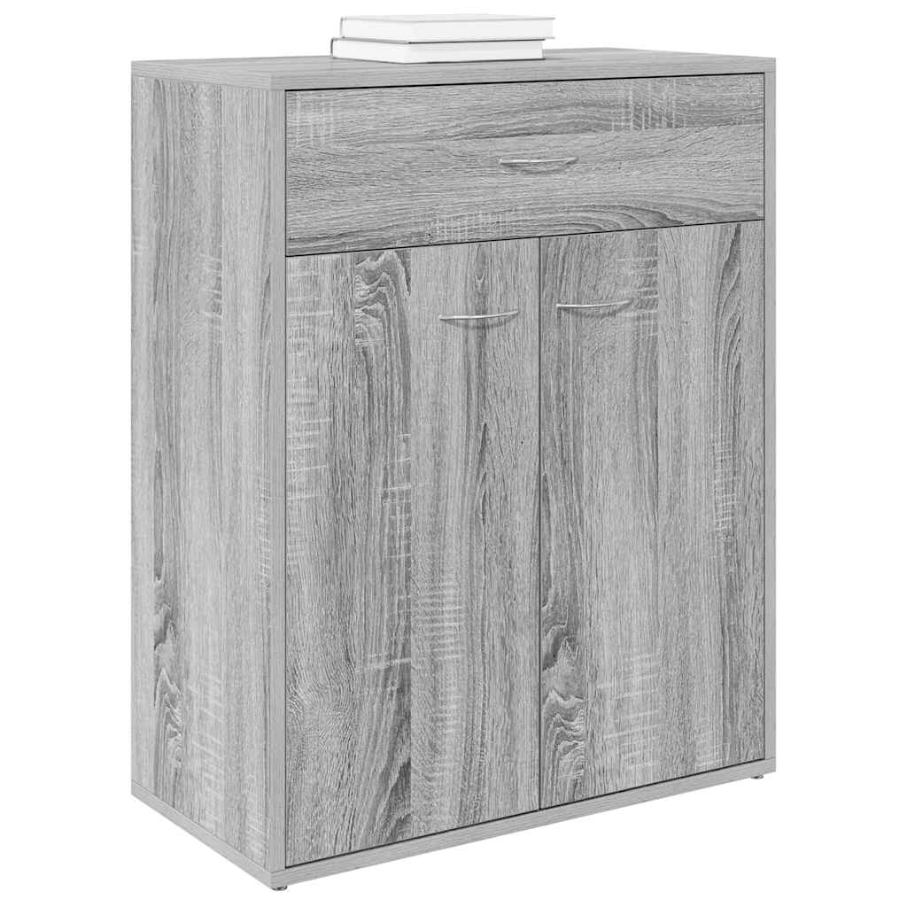 skænk 60x30x75 cm konstrueret træ grå sonoma-eg