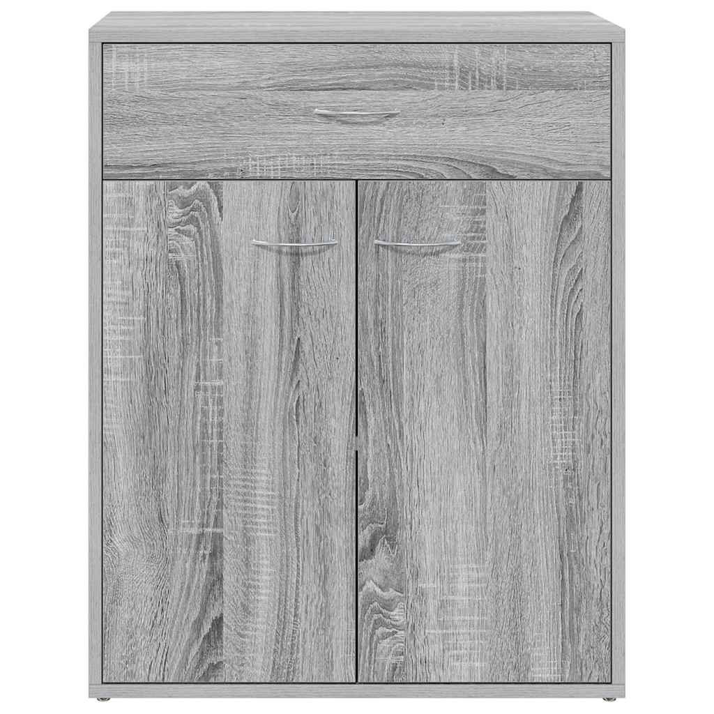 skænk 60x30x75 cm konstrueret træ grå sonoma-eg