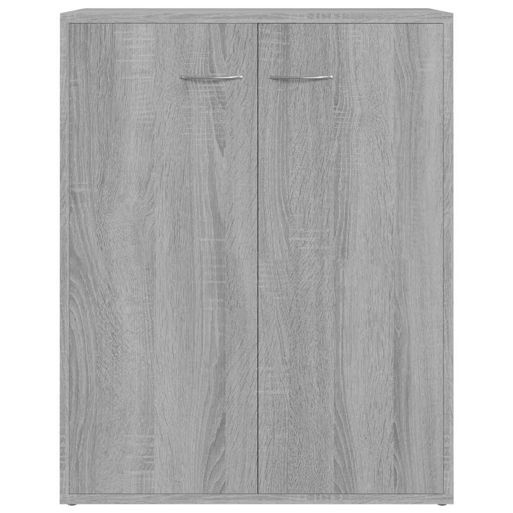 skænk 60x30x75 cm konstrueret træ grå sonoma-eg