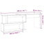 hjørneskrivebord 200x50x76 cm konstrueret træ røget egetræ