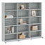 cd-reol 100x23x89,5 cm konstrueret træ grå sonoma