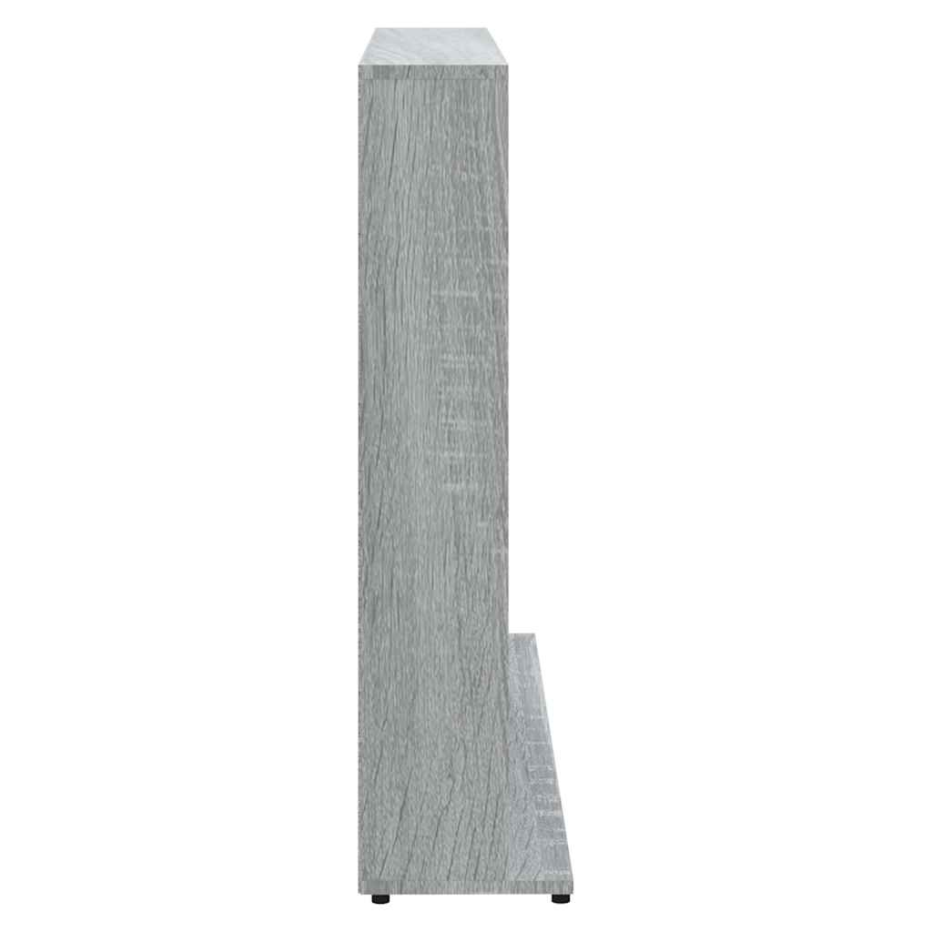 cd-reol 100x23x89,5 cm konstrueret træ grå sonoma