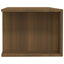 tv-bord med LED-lys 135x39x30 cm brun eg