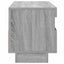 tv-bord med LED-lys 100x35x40 cm grå sonoma-eg