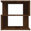 sidebord 40x40x40 cm konstrueret træ brun egetræ