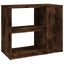 sideskab 60x30x50 cm konstrueret træ røget egetræsfarve