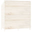 haveskur 102x52x112 cm massivt grantræ hvid