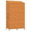 haveskur 102x52x174,5 cm massivt grantræ brun
