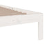 sengeramme 90x190 cm Single massivt træ hvid