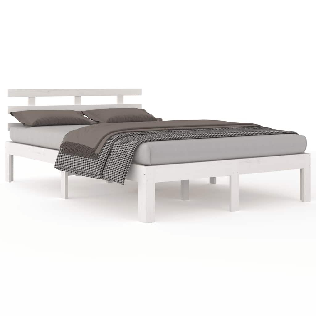 sengeramme 120x190 cm Small Double massivt træ hvid