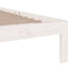 sengeramme 90x200 cm massivt fyrretræ hvid