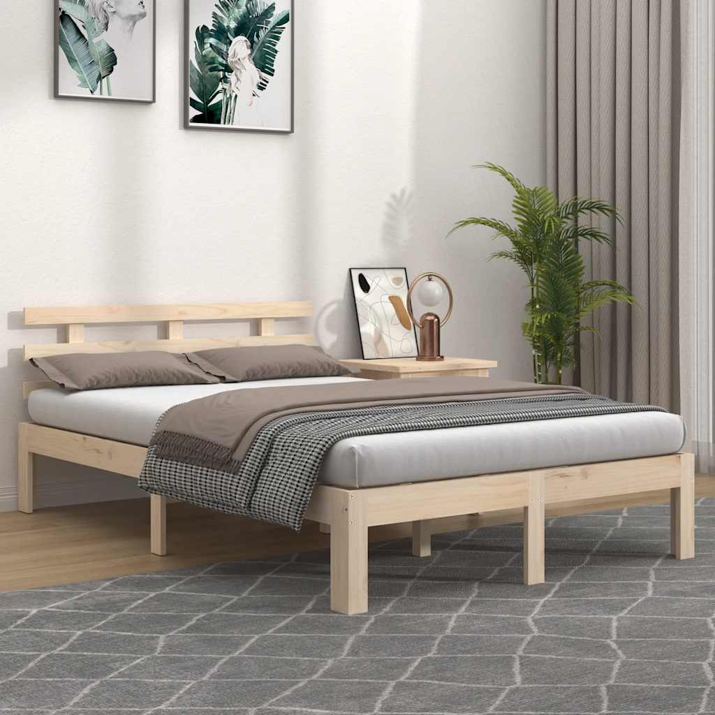 sengeramme uden madras 120x200 cm massivt træ