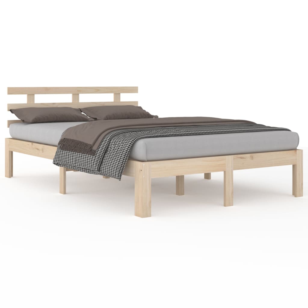 sengeramme uden madras 140x200 cm massivt træ