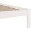 sengeramme 150x200 cm King Size massivt fyrretræ hvid