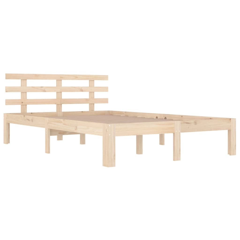 sengeramme uden madras 200x200 cm massivt træ