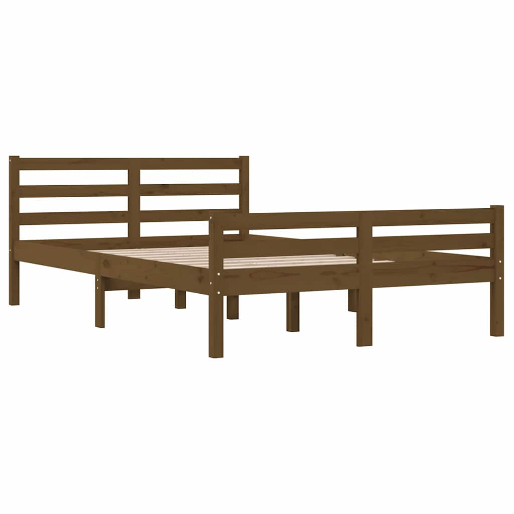 sengeramme 120x190 cm Small Double massivt træ gyldenbrun