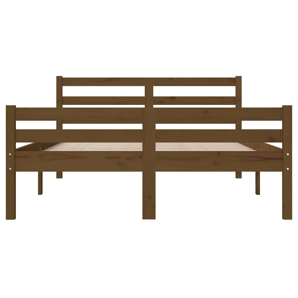 sengeramme 120x190 cm Small Double massivt træ gyldenbrun