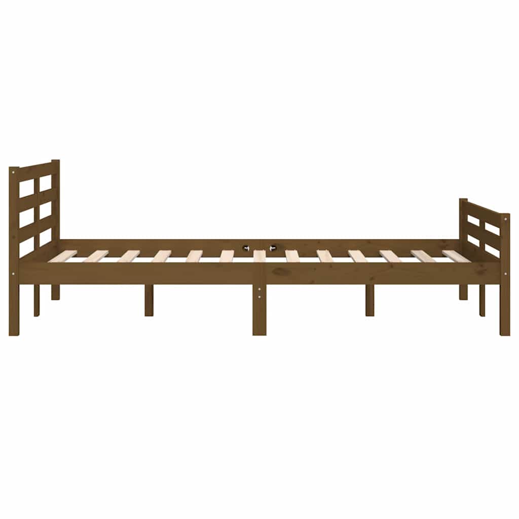 sengeramme 120x190 cm Small Double massivt træ gyldenbrun