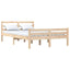 sengeramme 135x190 cm massivt træ