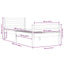 sengeramme 90x200 cm massivt træ