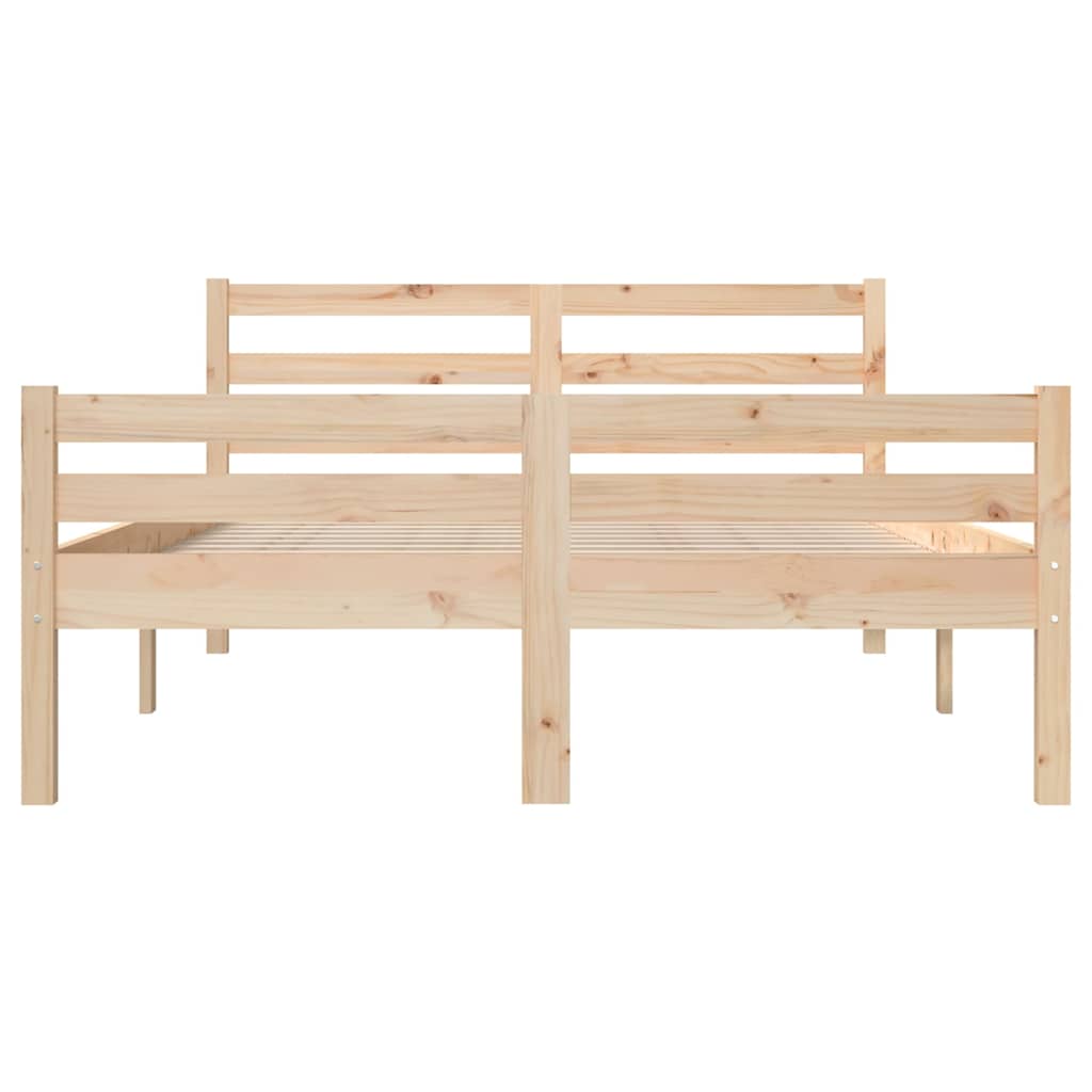 sengeramme uden madras 140x200 cm massivt træ