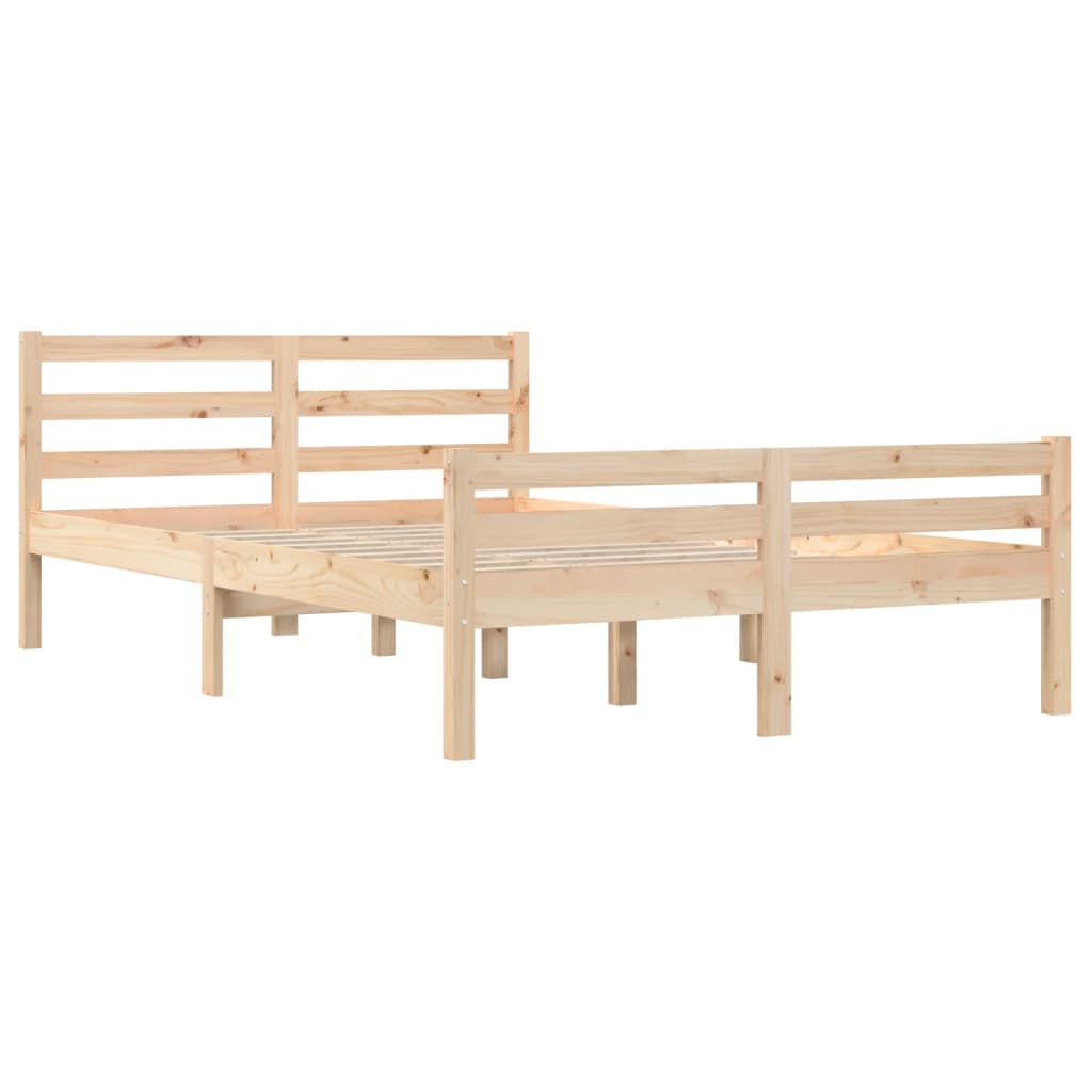sengeramme uden madras 160x200 cm massivt træ